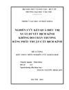 Nghiên cứu kết quả điều trị một số hình thái xuất huyết dịch kính không do chấn thương bằng phẫu thuật cắt dịch kính