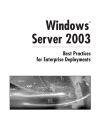 Windows server 2003 best practices for enterprise deployments