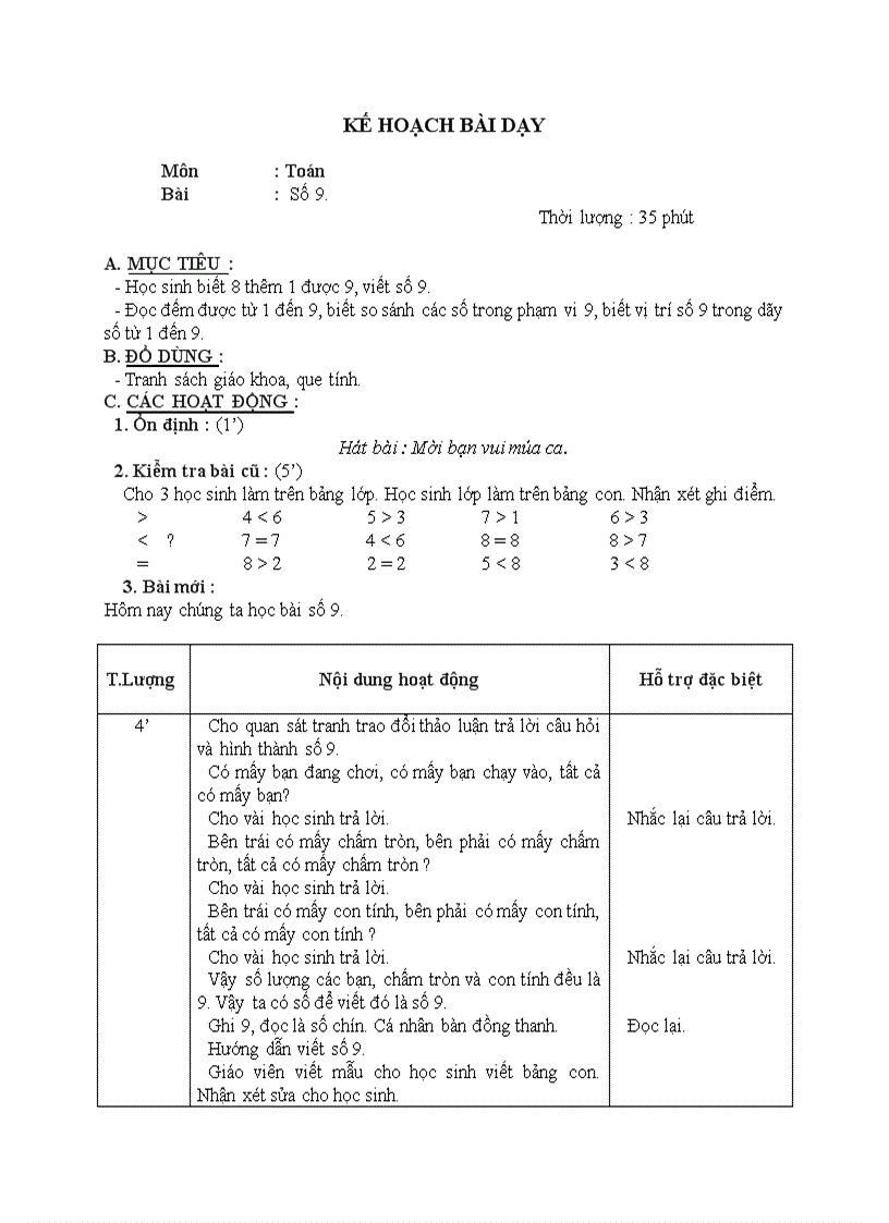 Toán Số 9