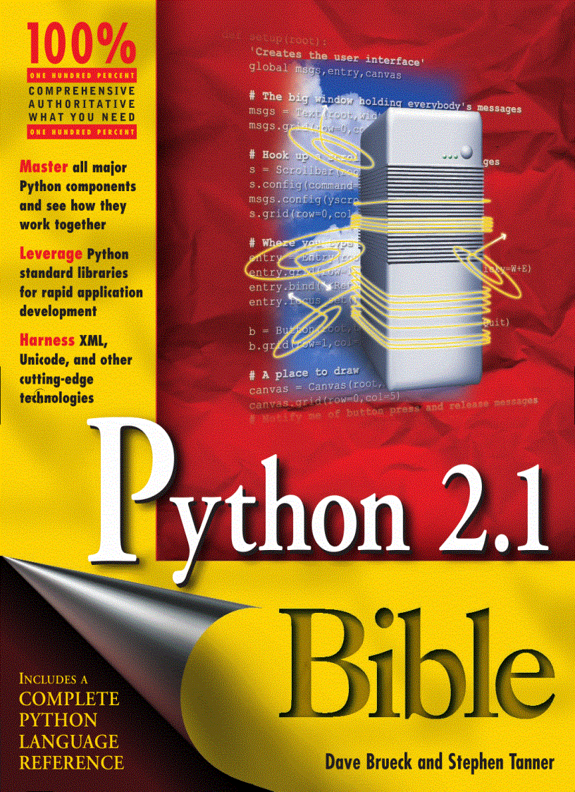 Python 2 1 bible