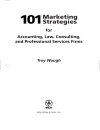 101 Marketing Strategies for Accounting Law Consulting and Professional Services Firms