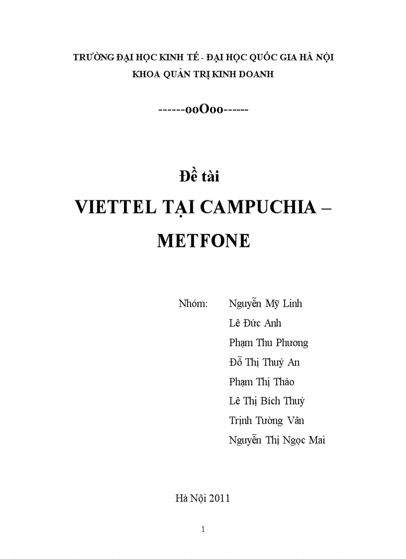 Viettel tại Campuchia METFONE