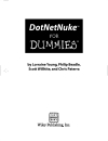 Dotnetnuke for dummies