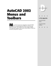 AutoCAD 2002 Menus and Toolbars