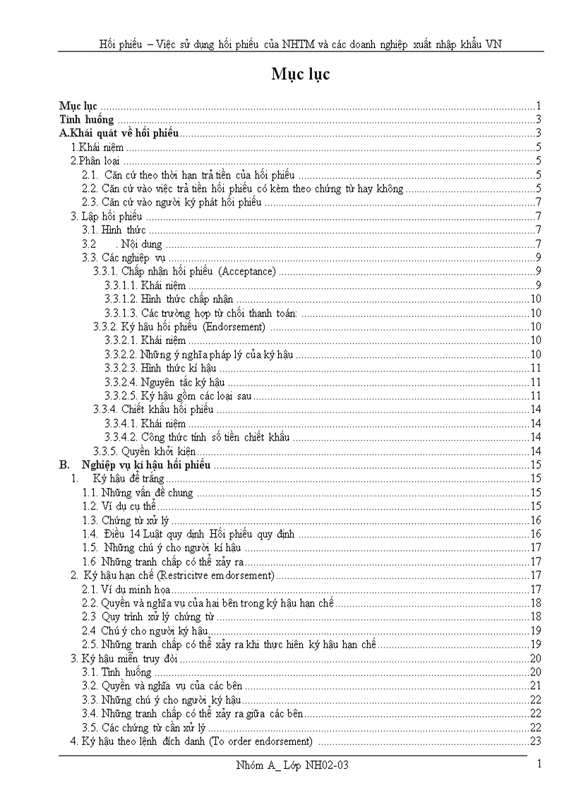 Hối phiếu Việc sử dụng hối phiếu của ngân hàng thương mại và các doanh nghiệp xuất nhập khẩu Việt Nam 1