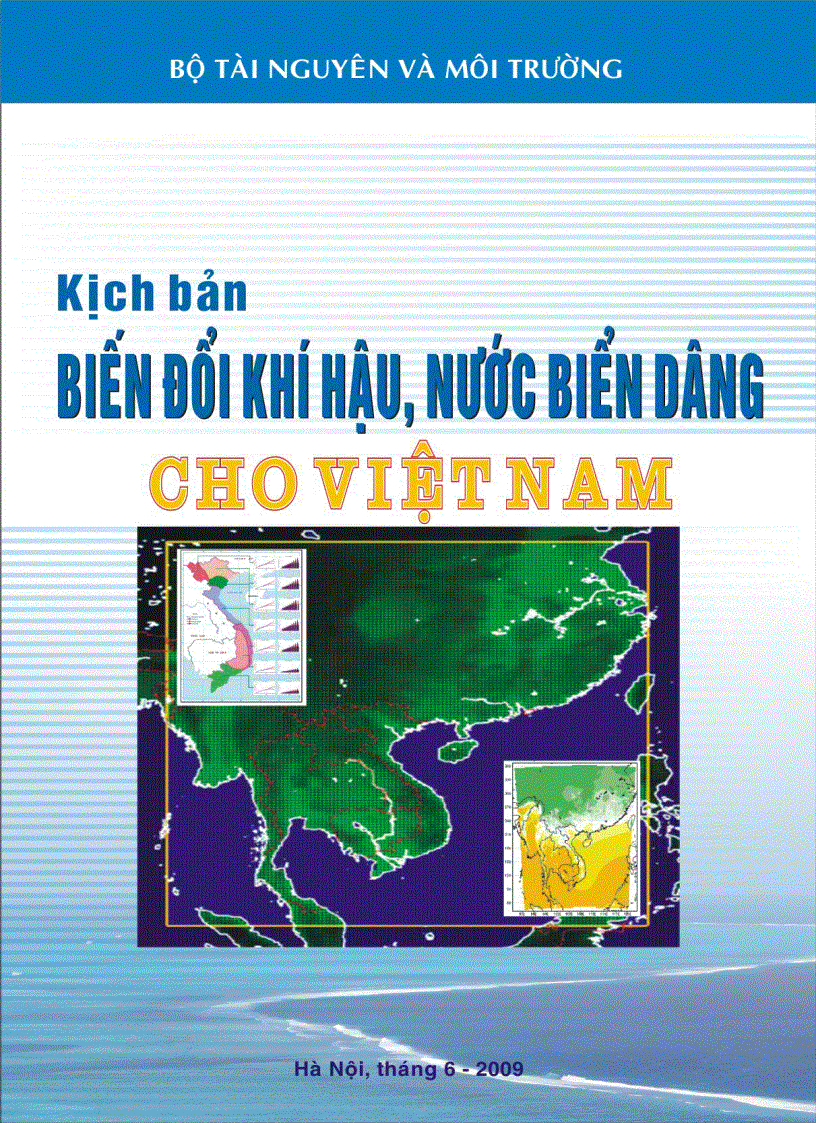 Kịch bản biến đổi khí hậu nước biển dâng cho Việt Nam năm 2011 báo cáo của bộ TNMT