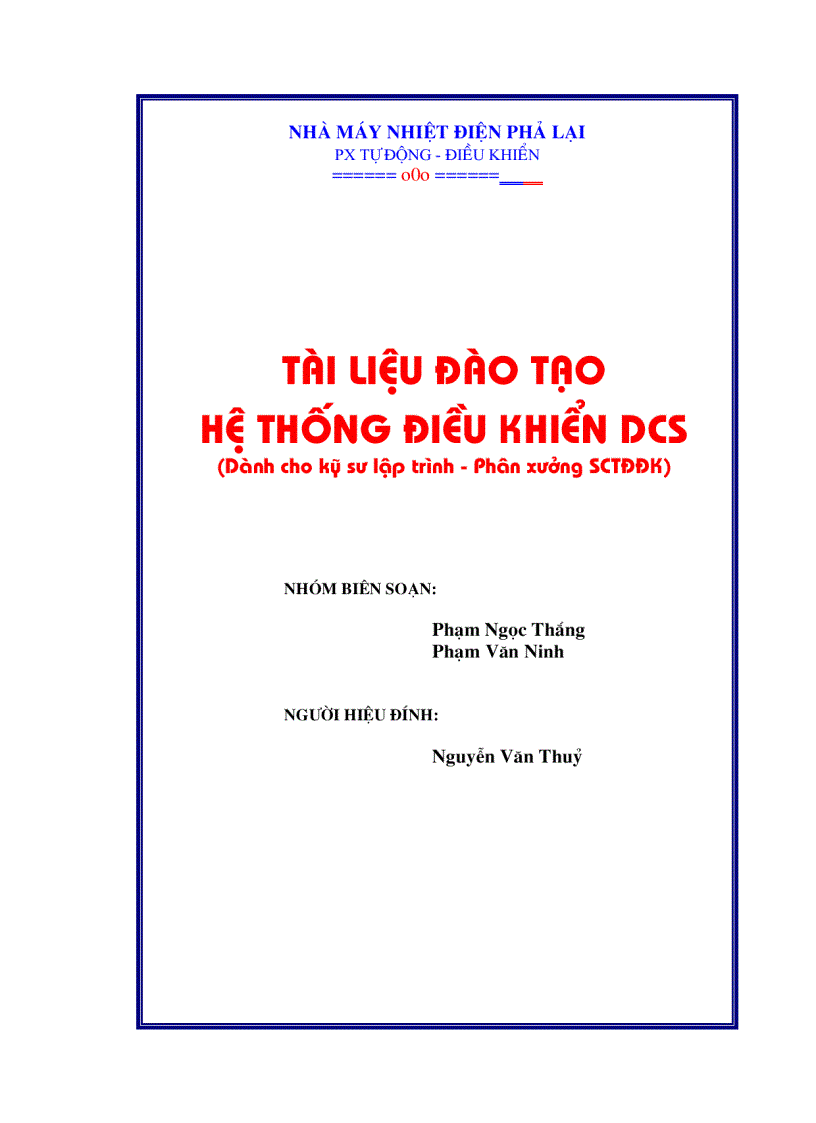 Hệ thống điều khiển DCS