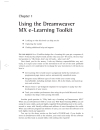 Dreamweaver mx e learning toolkit