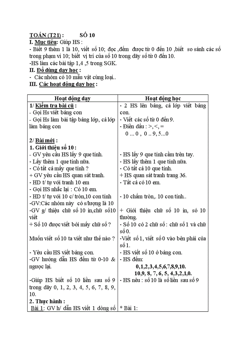 Toán Số 10