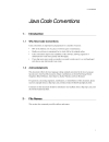 Java Code Conventions