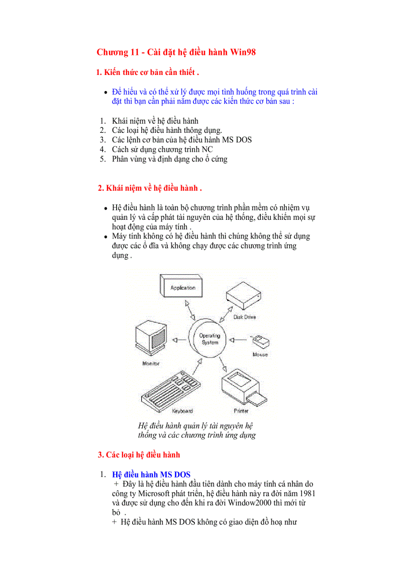 Cài đặt hệ điều hành Win 98