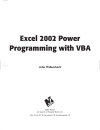 Excel 2002 power programming with vba