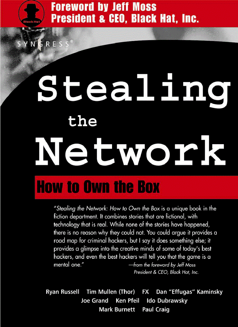 Stealing the network how to own the box