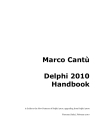 Delphi 2010 Handbook A Guide to the New Features of Delphi 2010