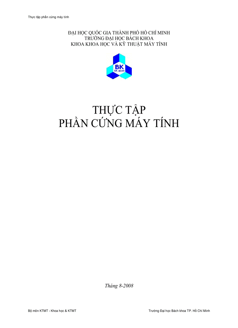 Thực tập phần cứng máy tính