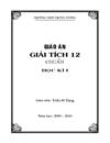 Giáo án giải tích 12 chuẩn học kì 1