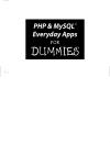 PHP MySQL Everyday Apps For Dummies