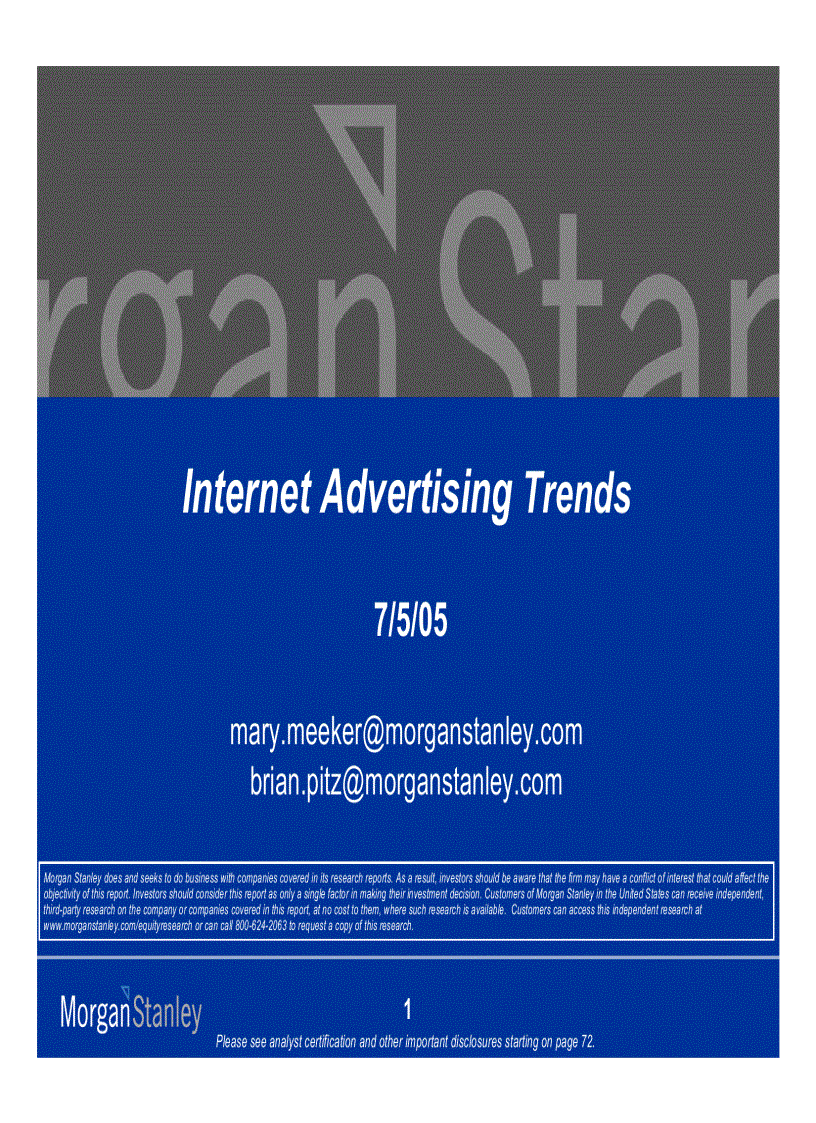 Internet Advertising Trends 2005