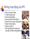 Bài giảng 1 Khái niệm về PR