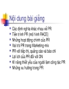 Bài giảng 1 Khái niệm về PR