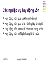 Môn học DỊCH VỤ NGÂN HÀNG HiỆN ĐẠI Bài 2 Nghiệp vụ huy động vốn của ngân hàng thương mại