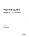 Beginning Joomla From Novice to Professional