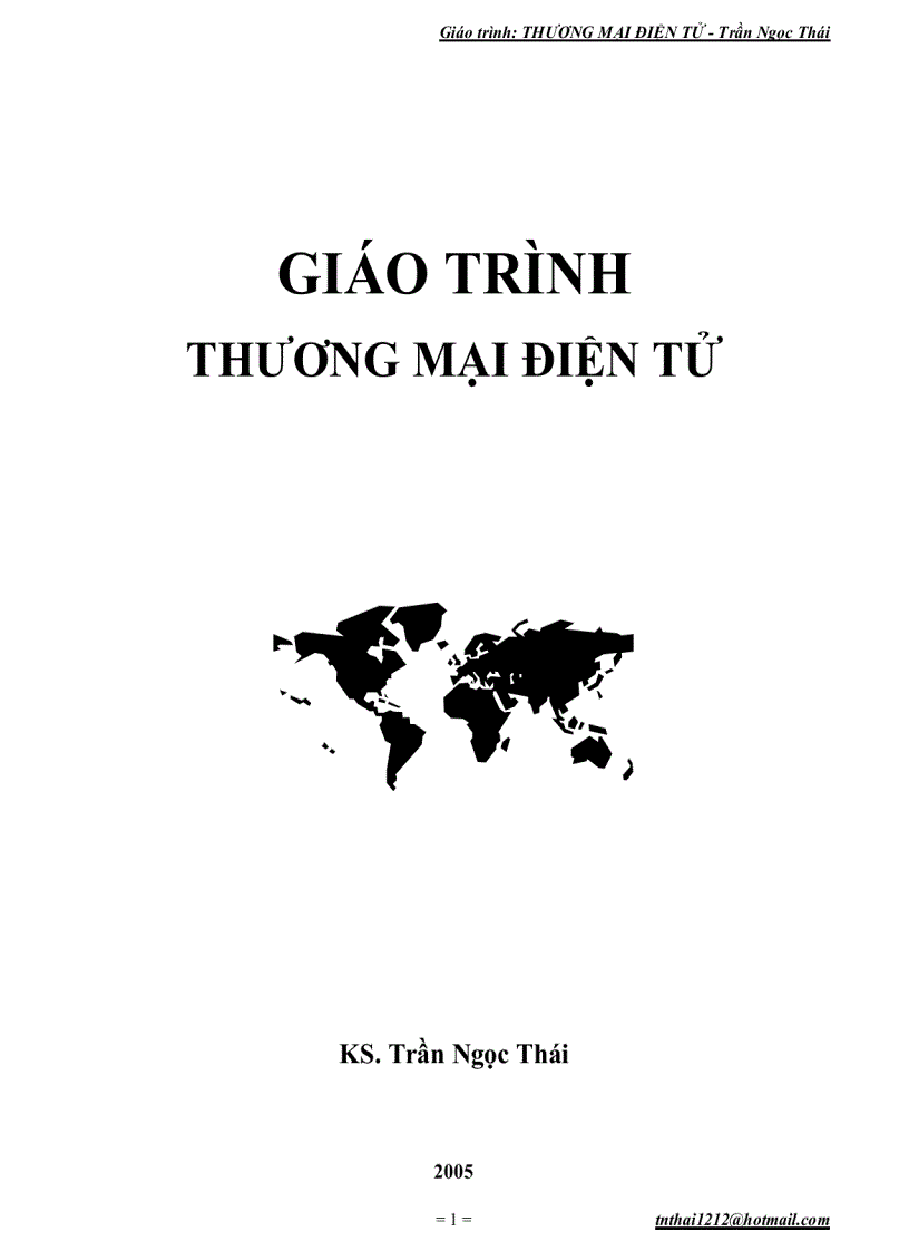 Giáo trình Thương Mại Điện Tử Trần Ngoc Thái