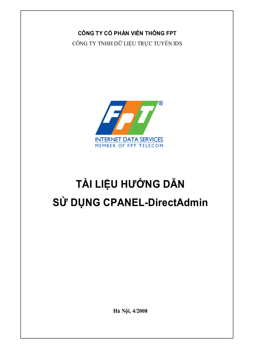 Hướng dẫn sử dụng Cpanel và DirectAdmin