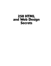 John Wiley Sons 250 HTML and Web Design Secrets