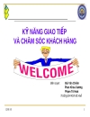 Kỹ năng giao tiếp và chăm sóc khách hàng