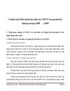 Chính sách điều hành lãi suất của NHNN trong thời kỳ khủng hoảng 2008 2009