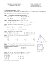Bộ đề tham khảo kiểm tra học kỳ toán lớp 8 đề 2