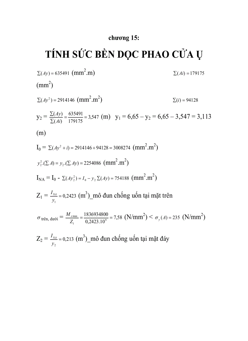 Thiết kế kỹ thuật công trình đà bán ụ chương 15