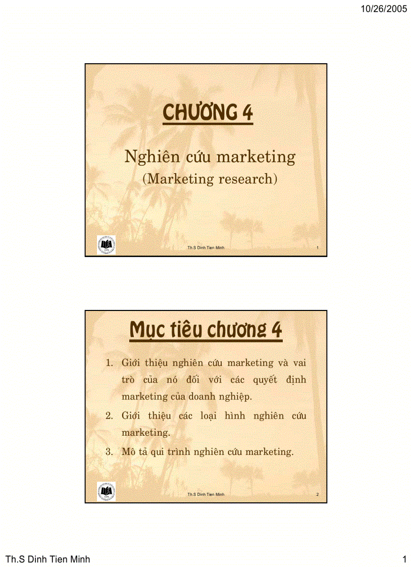 Chương 4 Marketing Research