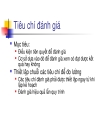 Bài giảng 6 Đánh giá