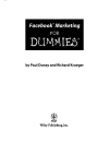 Facebook Marketing For Dummies