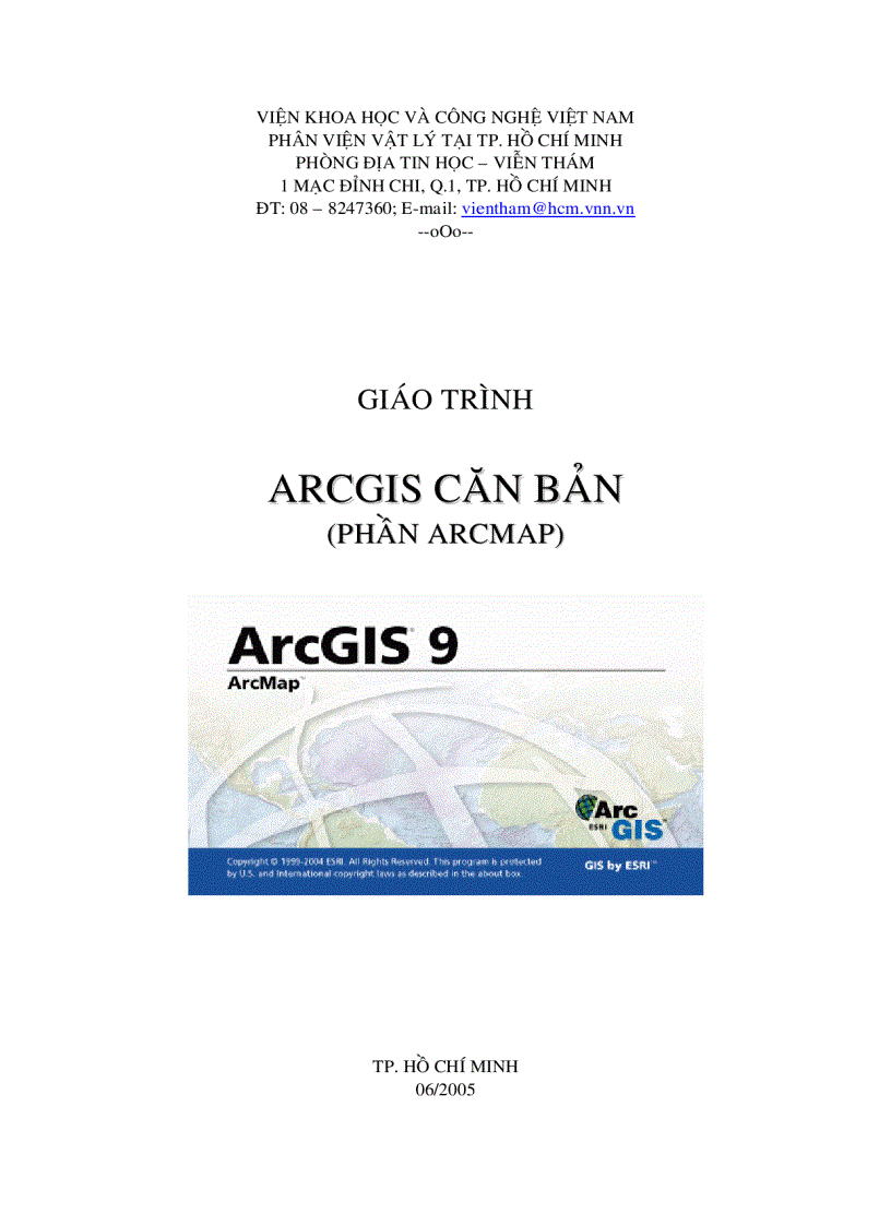 Học Arcgis căn bản Phần II