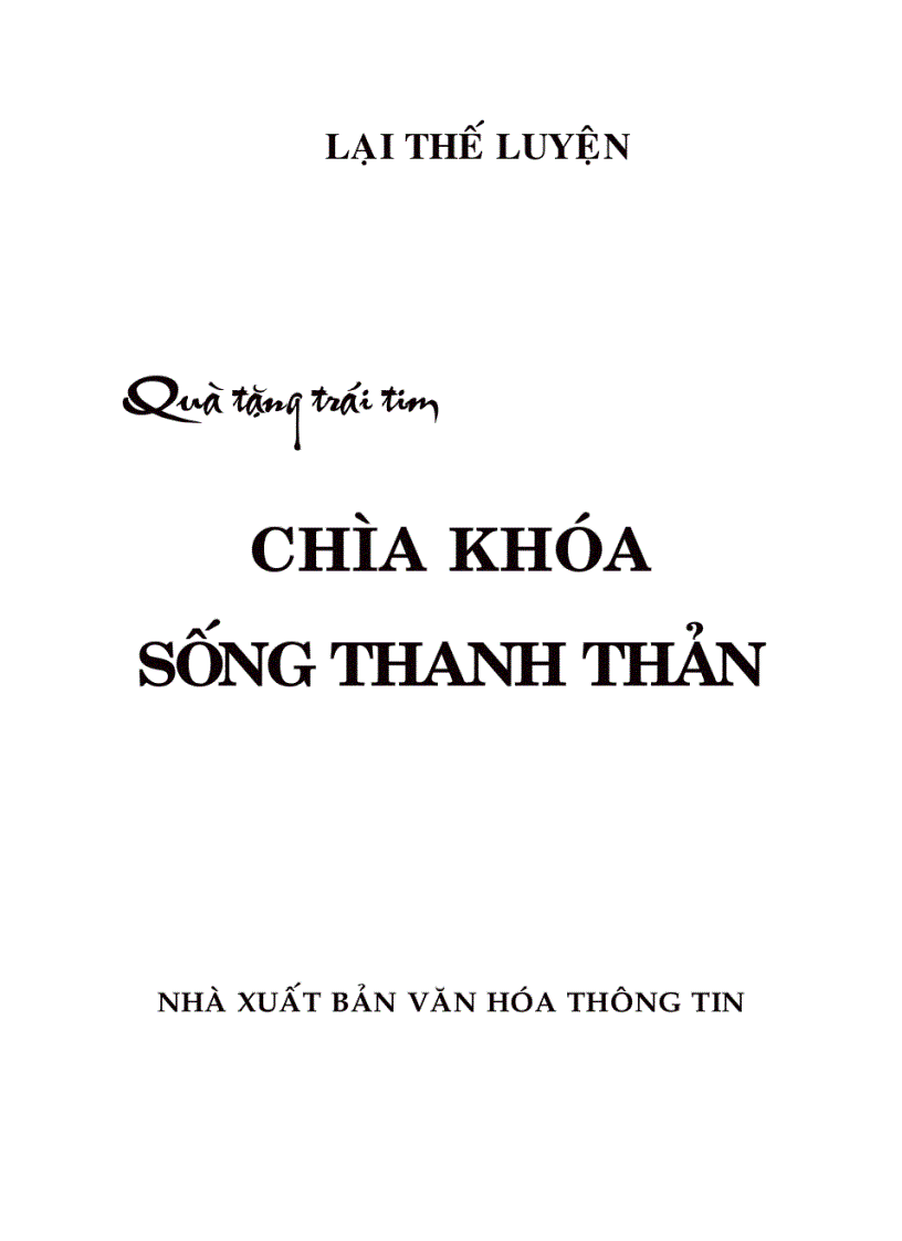 Chìa khóa sống thanh thản