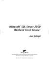 Microsoft SQL Server 2000 Weekend Crash Course