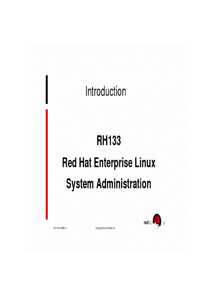 Red Hat Enterprise Linux System Administration