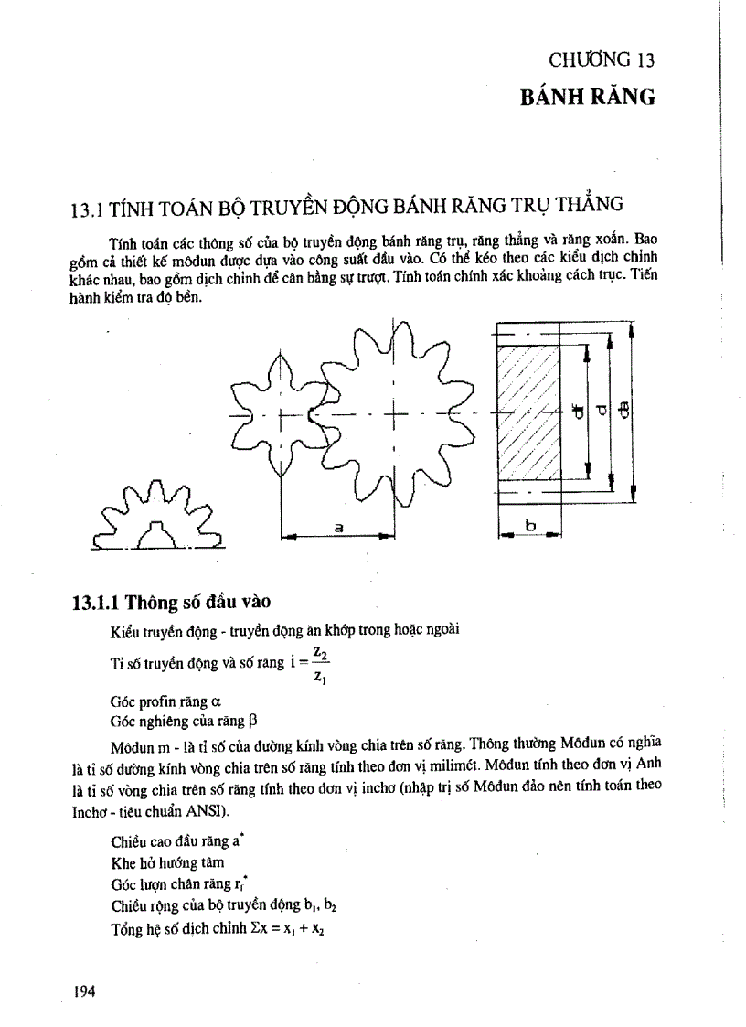 Giáo trình thiết kế chi tiết máy Chương 13