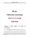 Chiến lược Maketing của COCACOLA Việt Nam