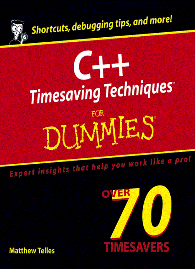 C Timesaving Techniques for Dummies