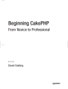 Beginning CakePHP From Novice to Professional