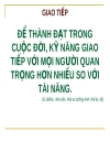 Kỹ năng giao tiếp và thuyết trình