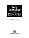 Body Language FOR DUMmIES