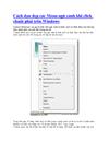 Cách dọn dẹp các Menu ngữ cảnh khi click chuột phải trên Windows