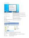 Các phím tắt của Windows 7