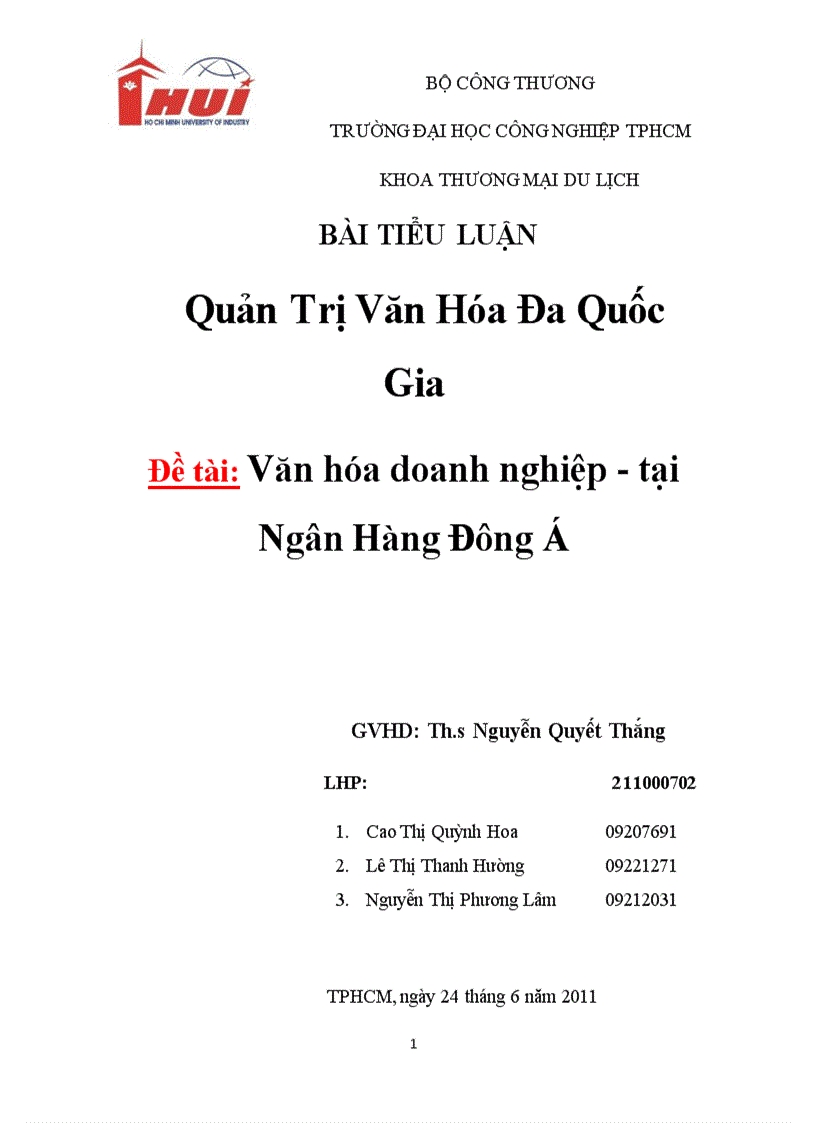 Văn hóa doanh nghiệp của Ngân hàng Đông Á