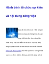 Hành trình tổ chức sự kiện và nội dung công việc